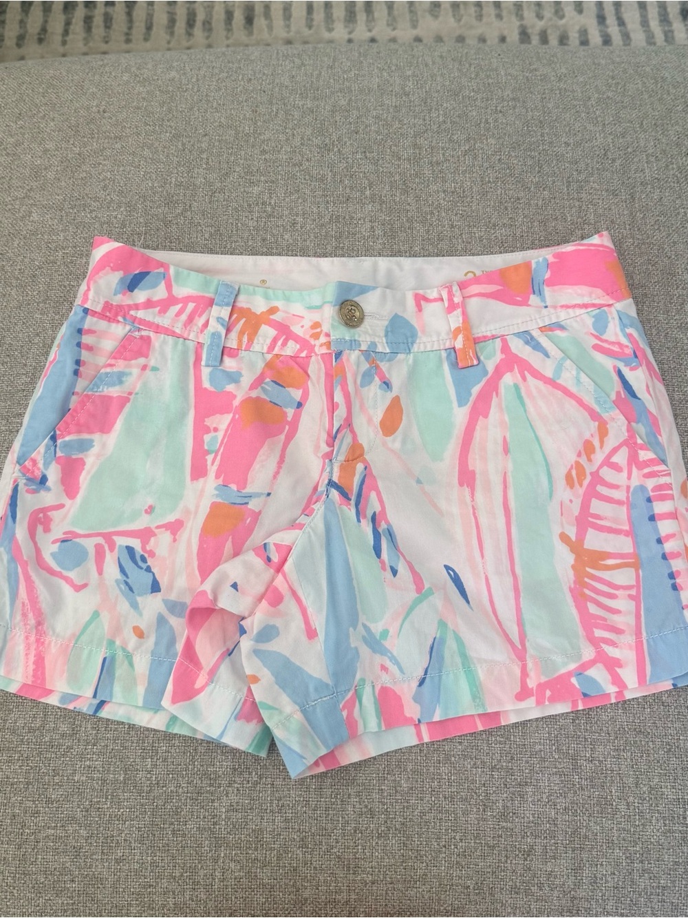 Lilly Pulitzer Callahan Shorts - Pink, Blur, White, Mint Green